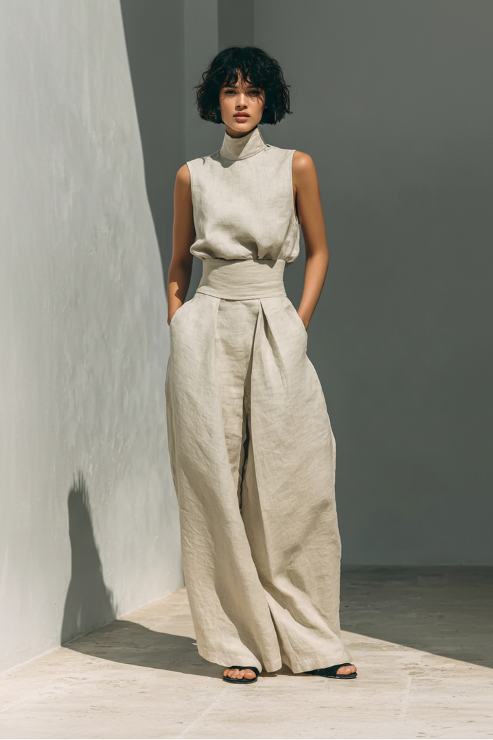Pantalon Set Zenya - Luxe tweedelige set met haute couture uitstraling