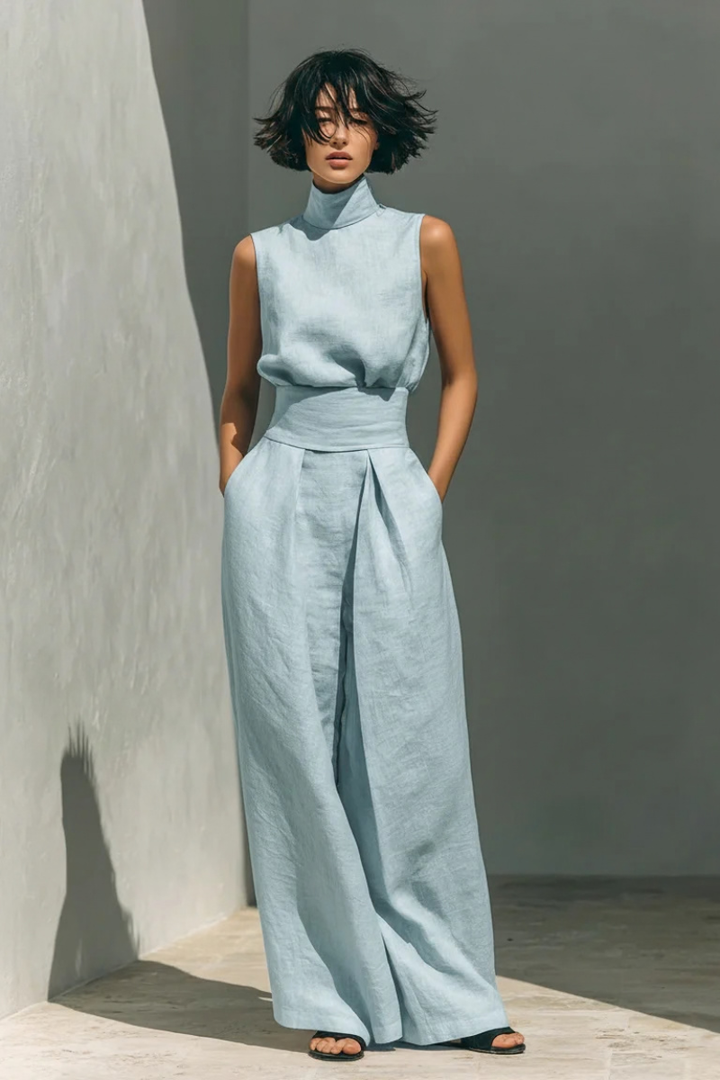 Pantalon Set Zenya - Luxe tweedelige set met haute couture uitstraling