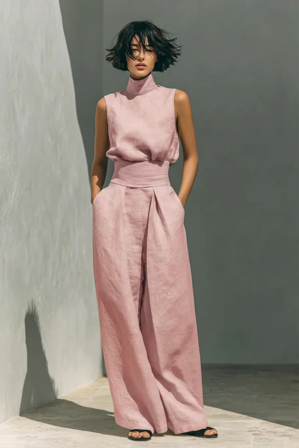 Pantalon Set Zenya - Luxe tweedelige set met haute couture uitstraling