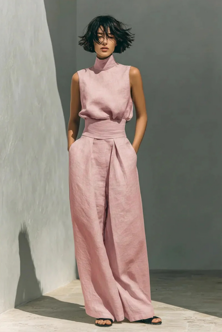 Pantalon Set Zenya - Luxe tweedelige set met haute couture uitstraling