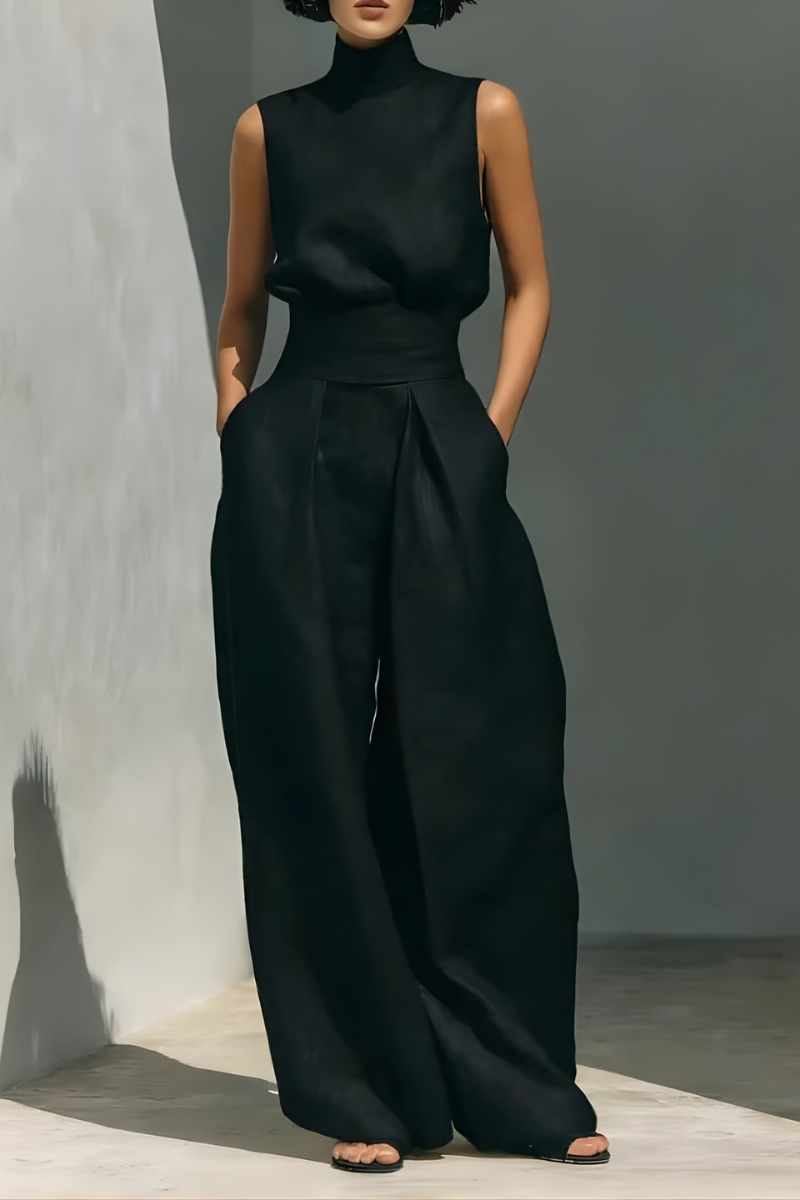 Pantalon Set Zenya - Luxe tweedelige set met haute couture uitstraling