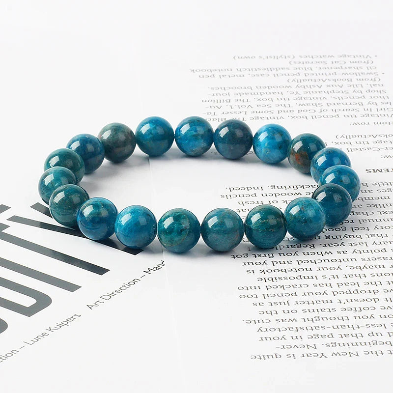 Pulsera Single Stone Apatita Azul