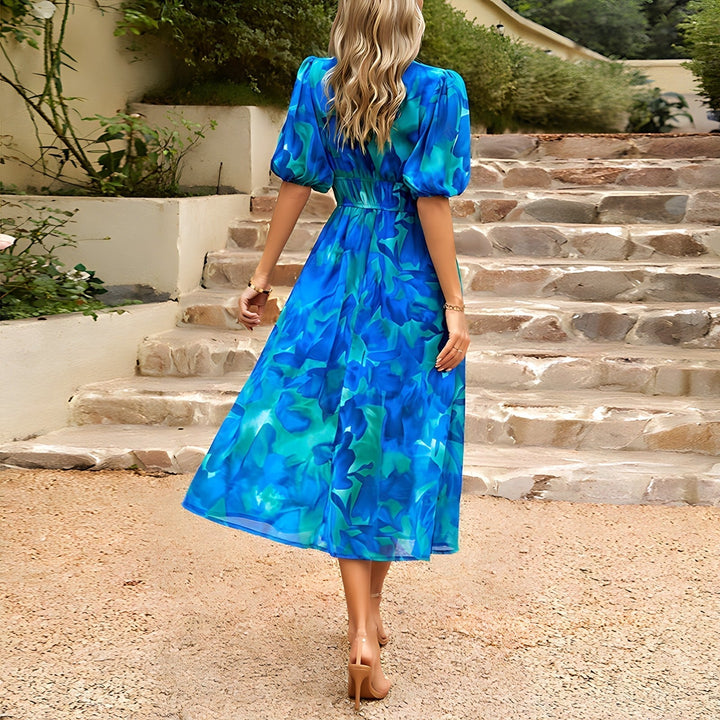 Téa - Elegante jurk met V-hals