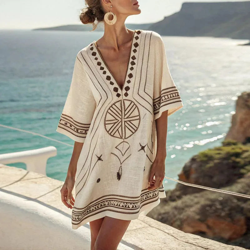 Danique - Elegante Strandjurk voor een Stijlvolle Zomerlook