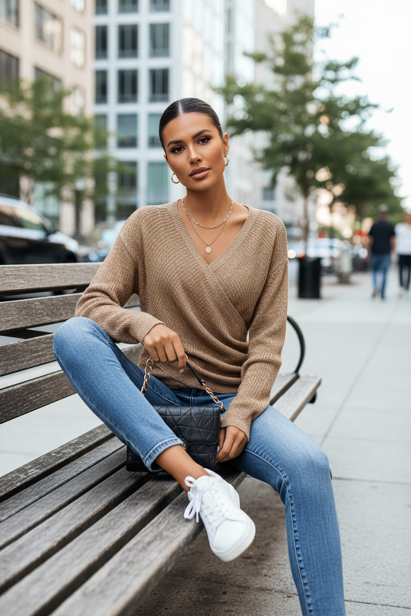 Sweater Elin - High fashion loungewear te mooi voor thuis alleen