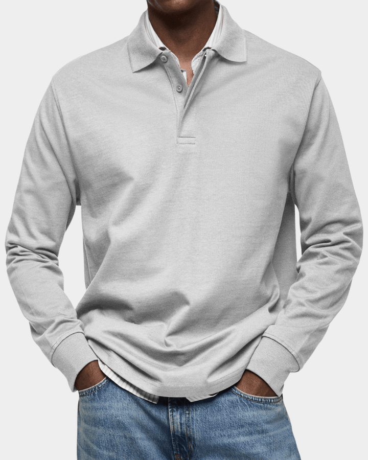 Sweater Luca - Relaxte polosweater voor verzorgde uitstraling