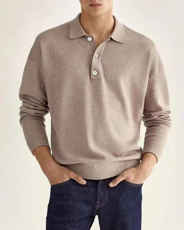 Sweater Mats - Exclusieve afwerking van een klassieke polosweater