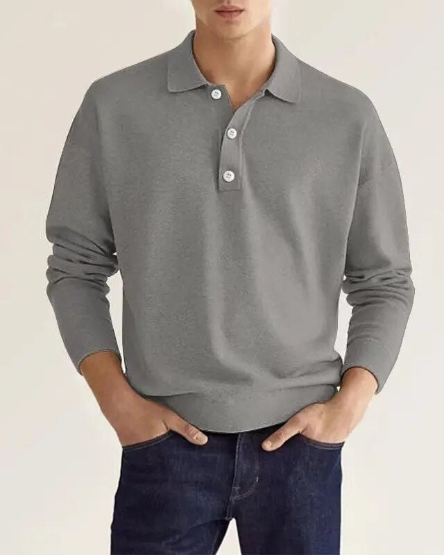 Sweater Mats - Exclusieve afwerking van een klassieke polosweater