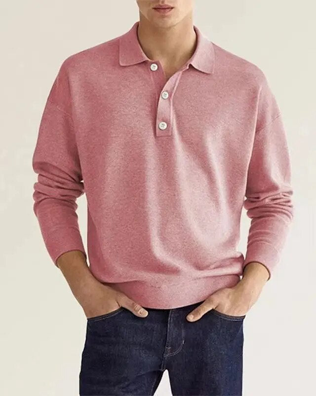 Sweater Mats - Exclusieve afwerking van een klassieke polosweater