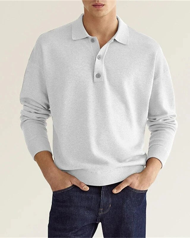 Sweater Mats - Exclusieve afwerking van een klassieke polosweater
