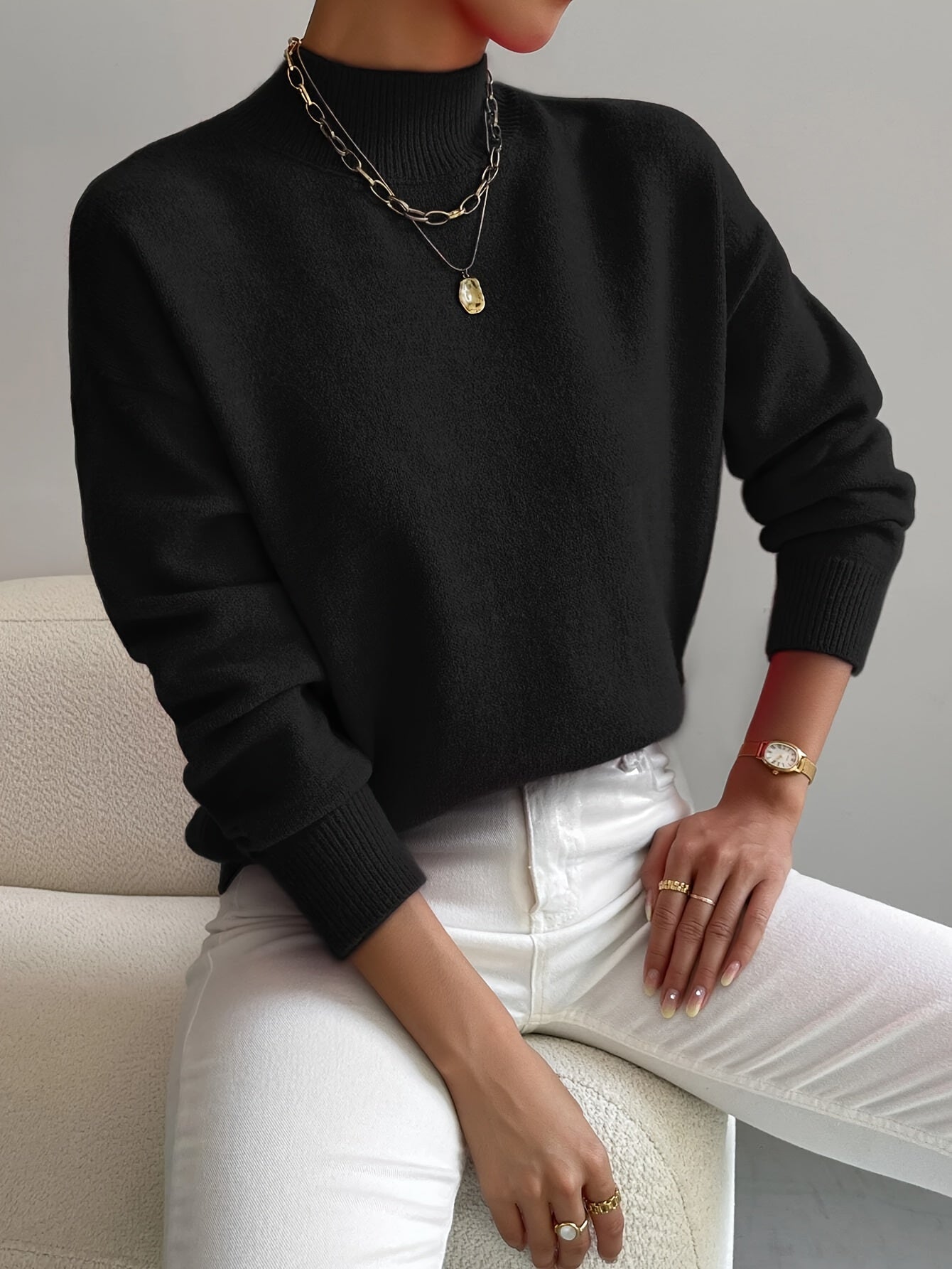 Sweater Nadia - Deze sweater vormt een krachtig silhouet voor je figuur