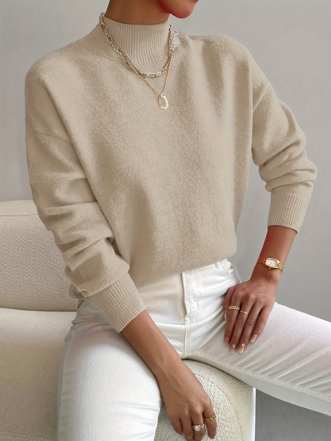 Sweater Nadia - Deze sweater vormt een krachtig silhouet voor je figuur