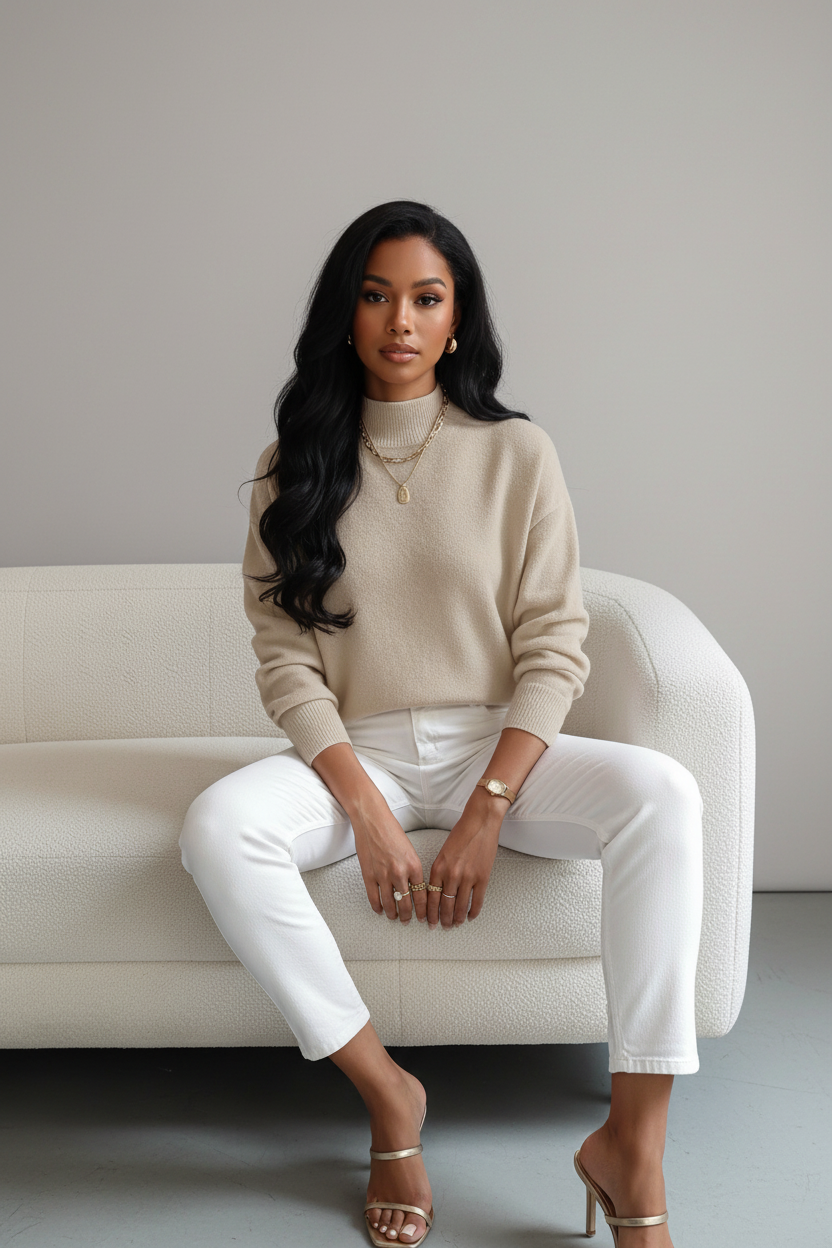 Sweater Nadia - Deze sweater vormt een krachtig silhouet voor je figuur