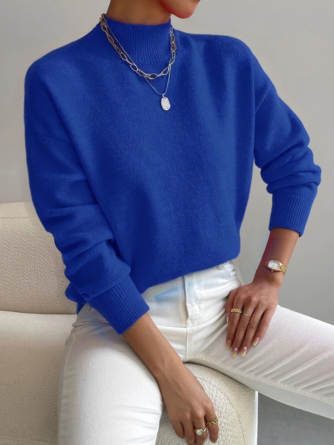 Sweater Nadia - Deze sweater vormt een krachtig silhouet voor je figuur