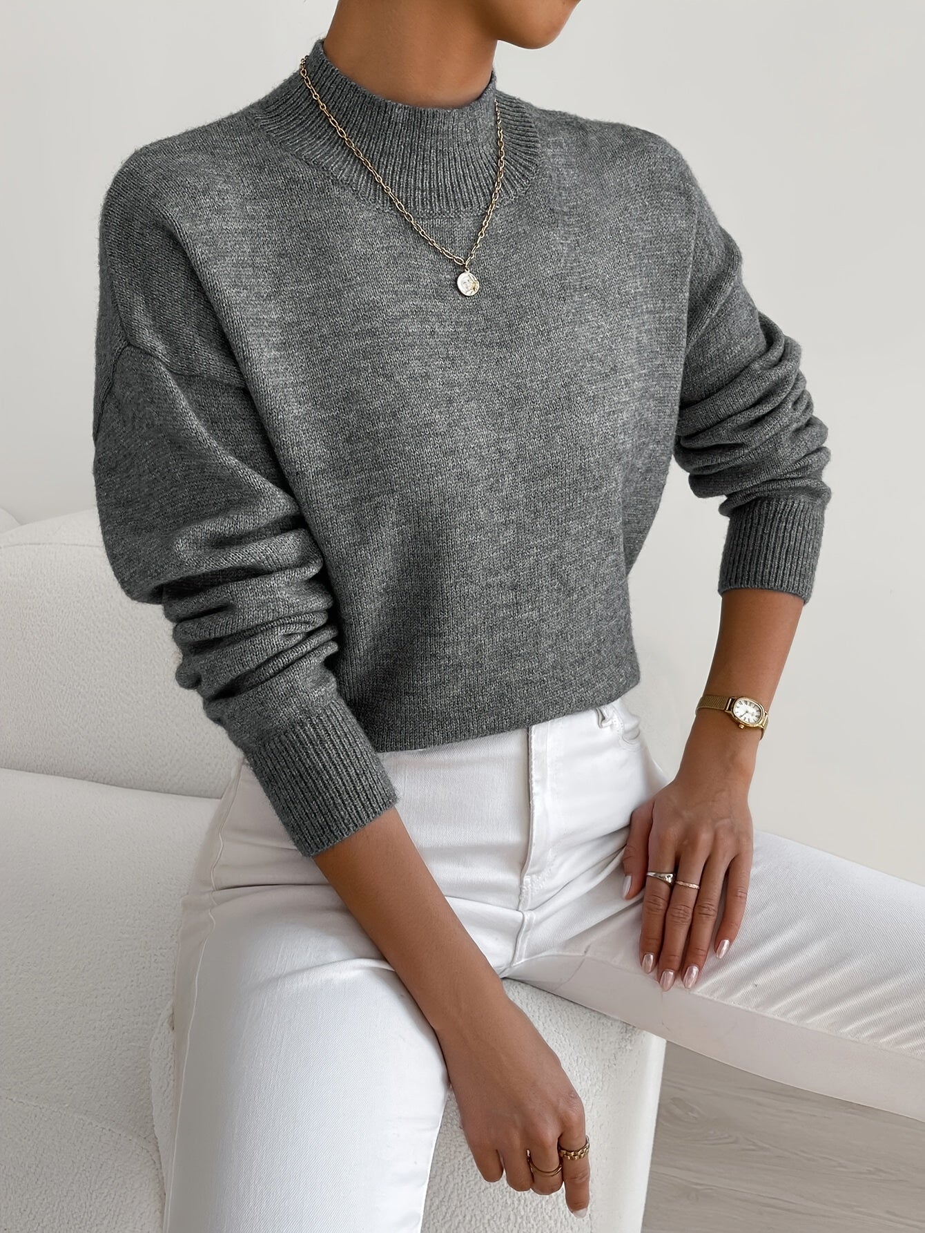 Sweater Nadia - Deze sweater vormt een krachtig silhouet voor je figuur