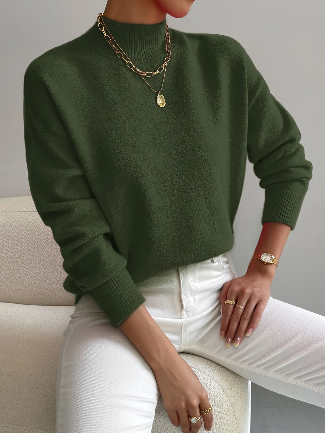 Sweater Nadia - Deze sweater vormt een krachtig silhouet voor je figuur