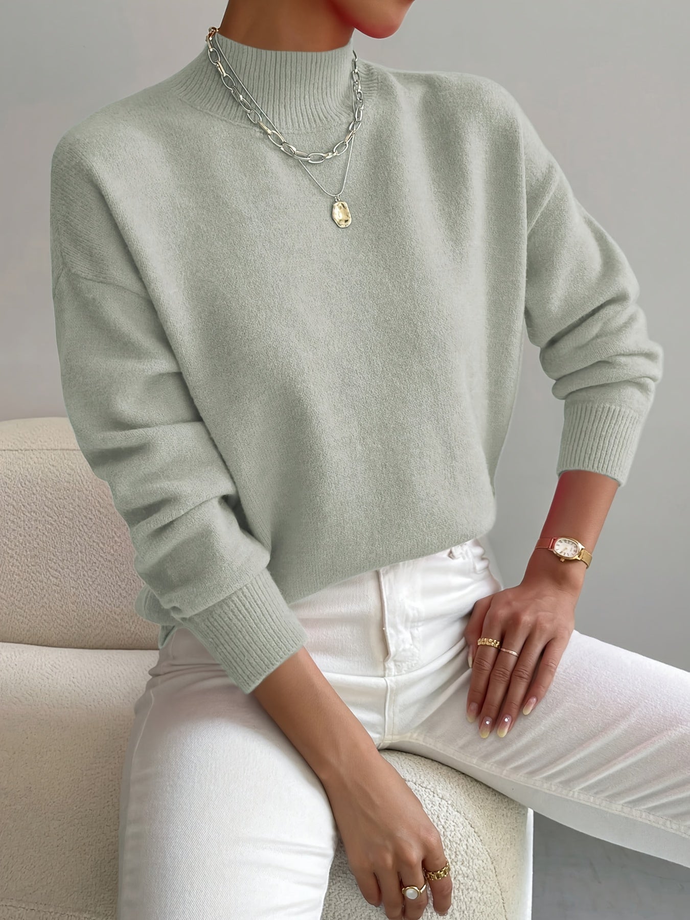 Sweater Nadia - Deze sweater vormt een krachtig silhouet voor je figuur