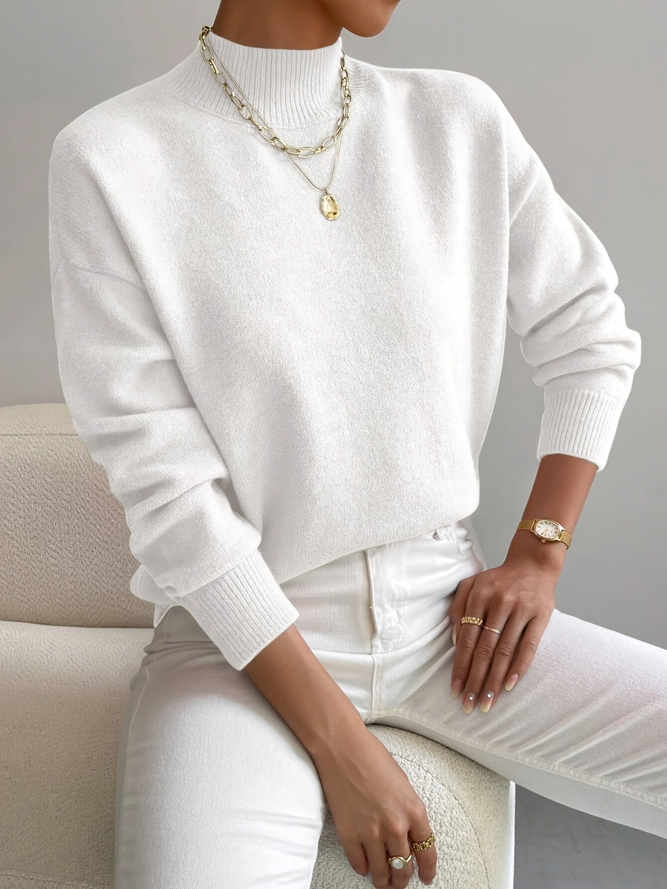 Sweater Nadia - Deze sweater vormt een krachtig silhouet voor je figuur