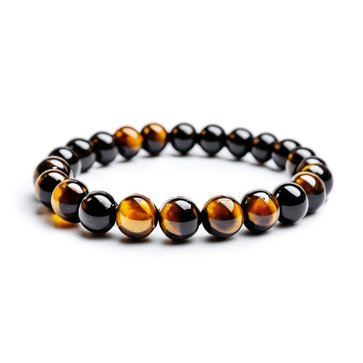 Pulsera Single Stone Ojo de Tigre Chocolate