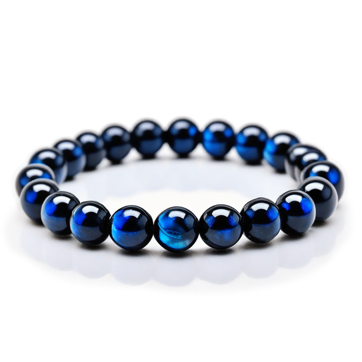 Pulsera Single Stone Ojo de Tigre Azul