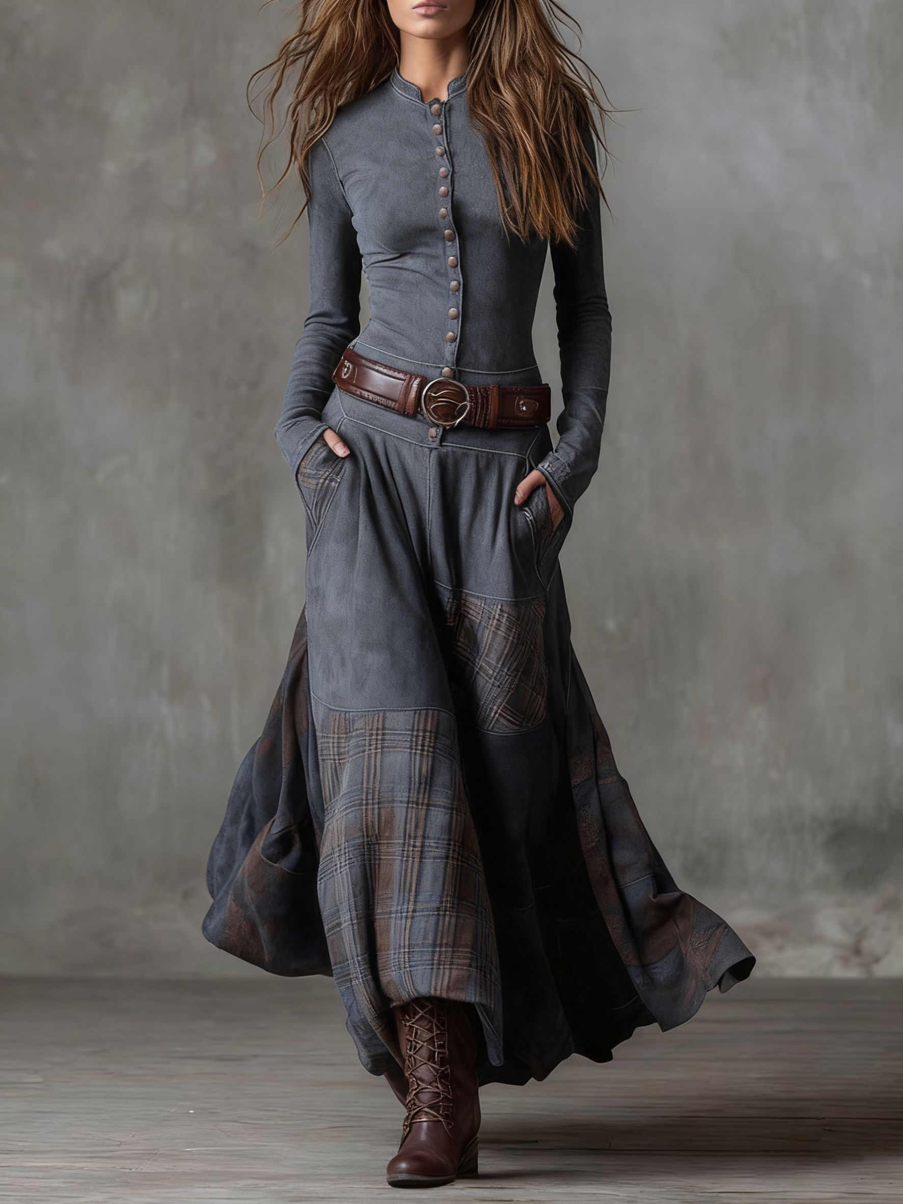 Michelle | Suède jurk met riem