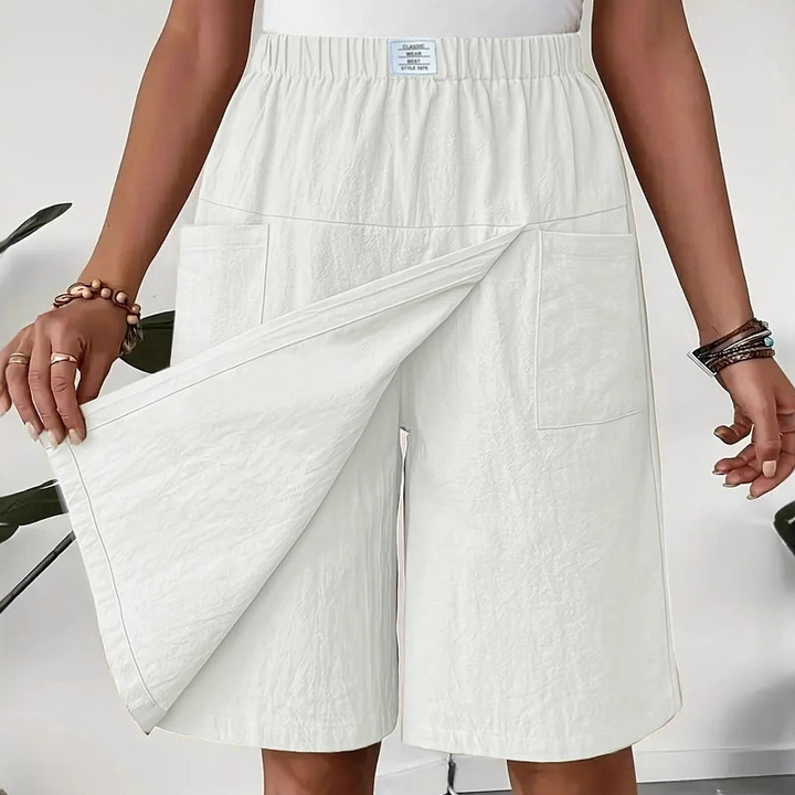 Mirevyn - Casual jurk voor vrouwen met elastische taille asymmetrische short rok