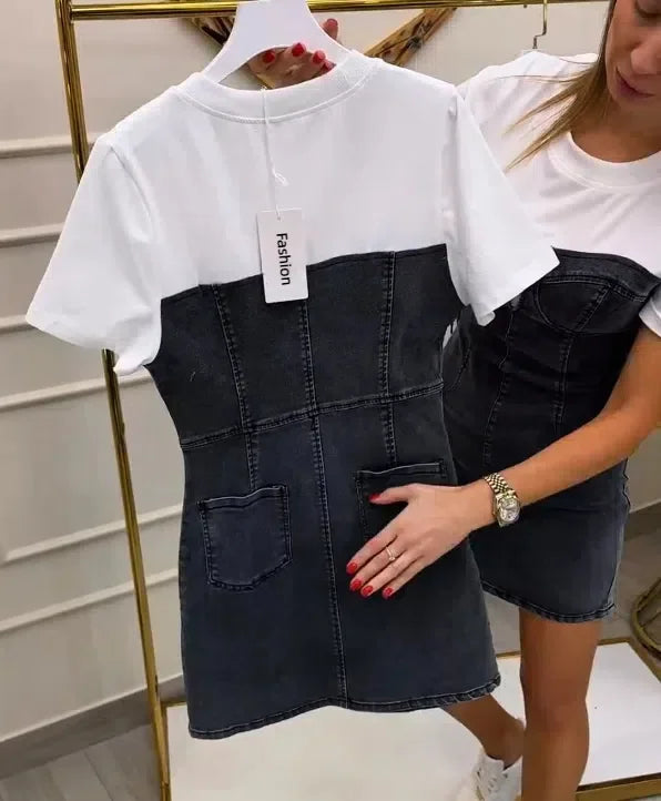 Fiep - Korte denim jurk