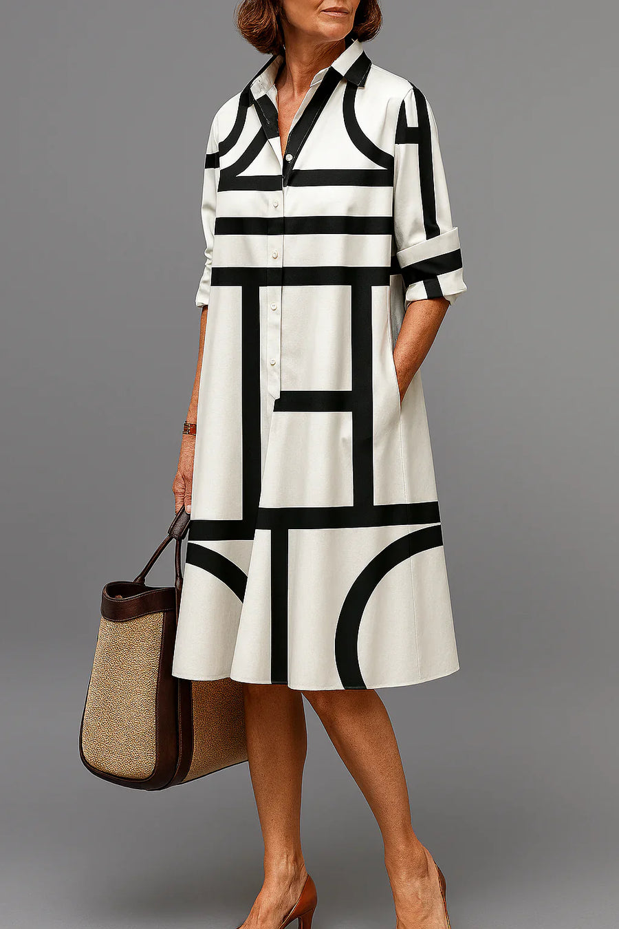 Ellie | Elegante Midi Jurk