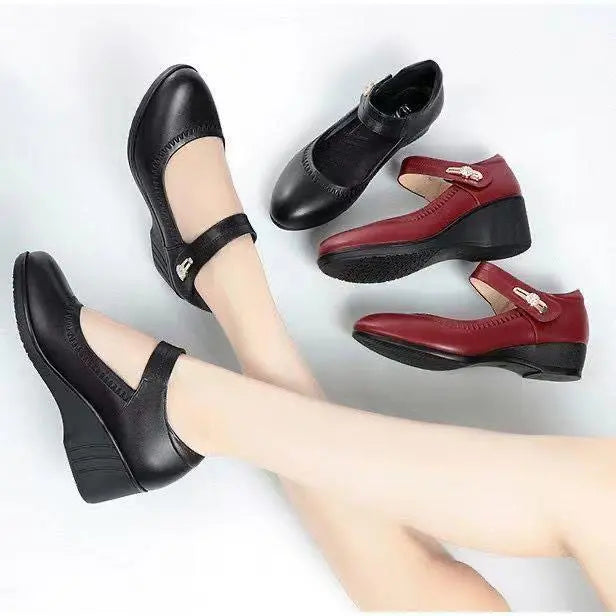 Avenyssa – Elegante Comfort Schoenen met Middenhoge Hakken