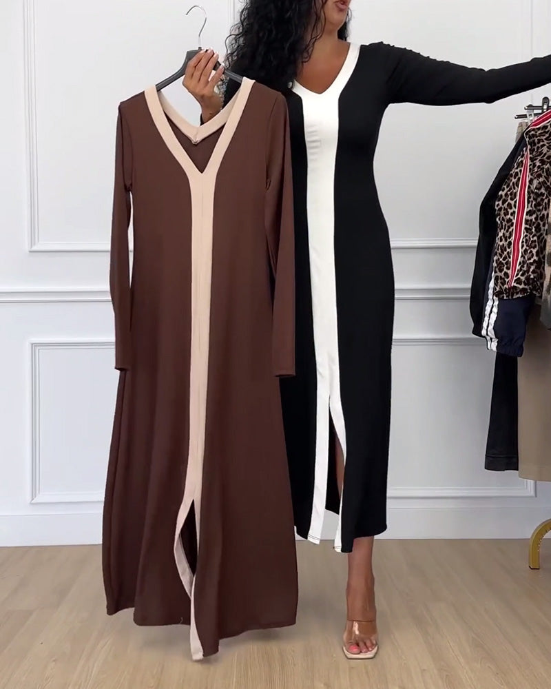 Gabrielle - Elegante Gebreide Jurk Herfst Winter