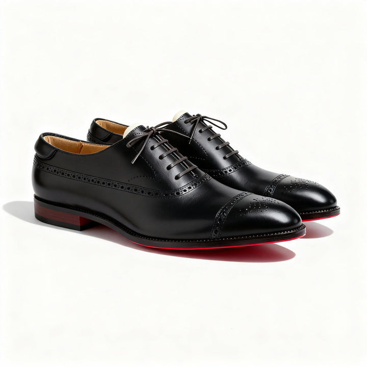 Heren Slim Fit Schoen – Klassiek Ontwerp met Vetersluiting voor Formele Gelegenheden
