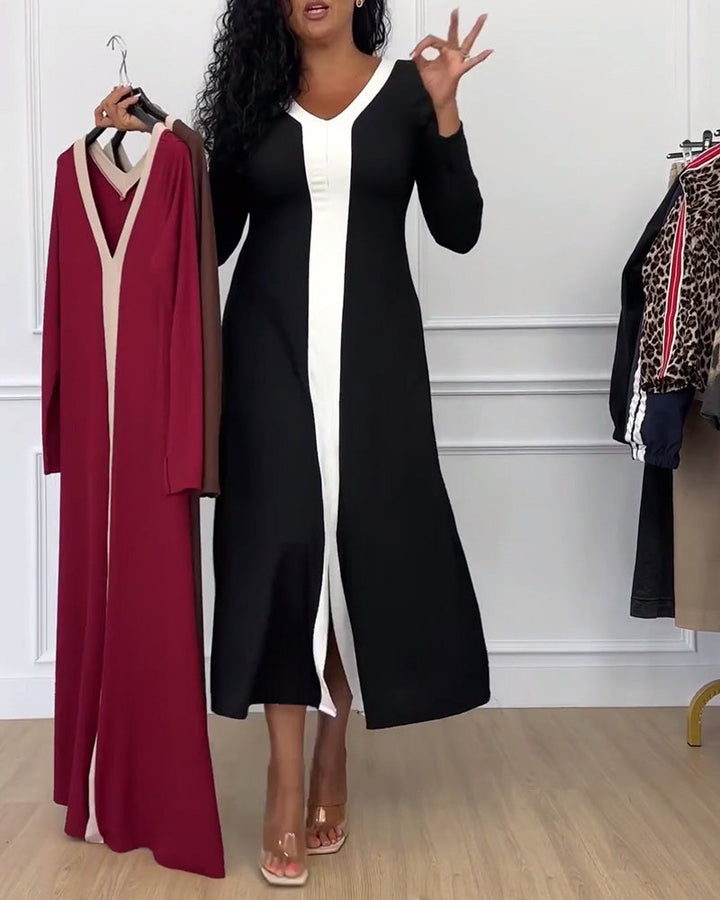 Gabrielle - Elegante Gebreide Jurk Herfst Winter
