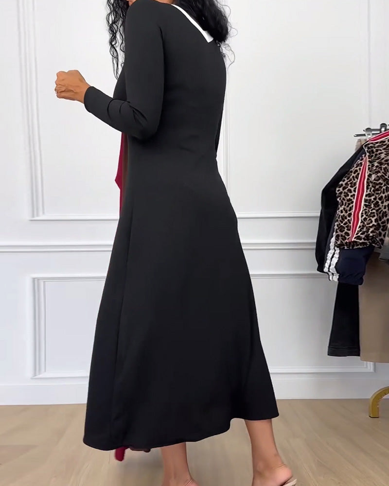 Gabrielle - Elegante Gebreide Jurk Herfst Winter