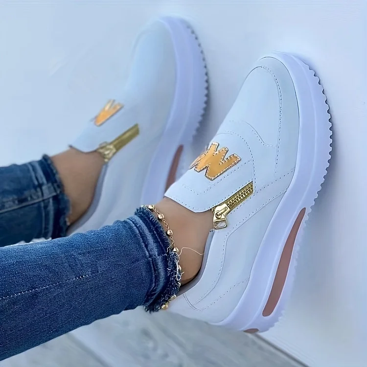Nella - Comfortabele Orthopedische Schoenen met Casual Slip-on Platform voor Vrouwen