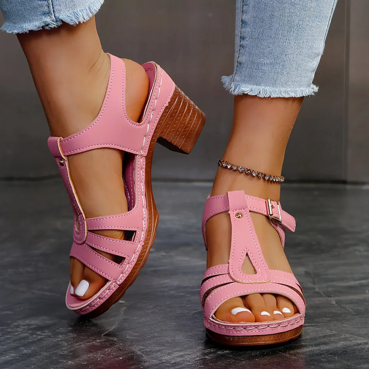 Eliette - Orthopedische Platform Sandalen - Retro elegantie en absoluut comfort