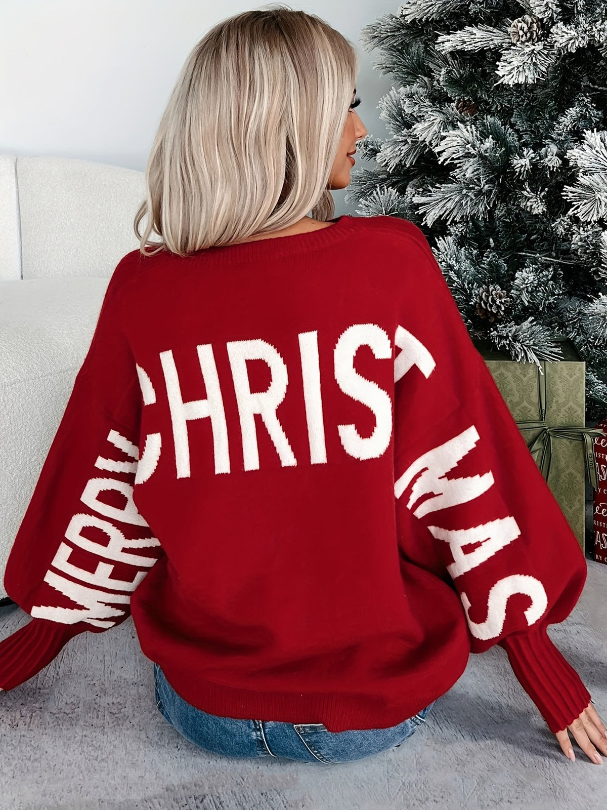 Sweater Noelle - De Nonchalante Feestdagen-Look: Oversized Kersttrui met Karakter