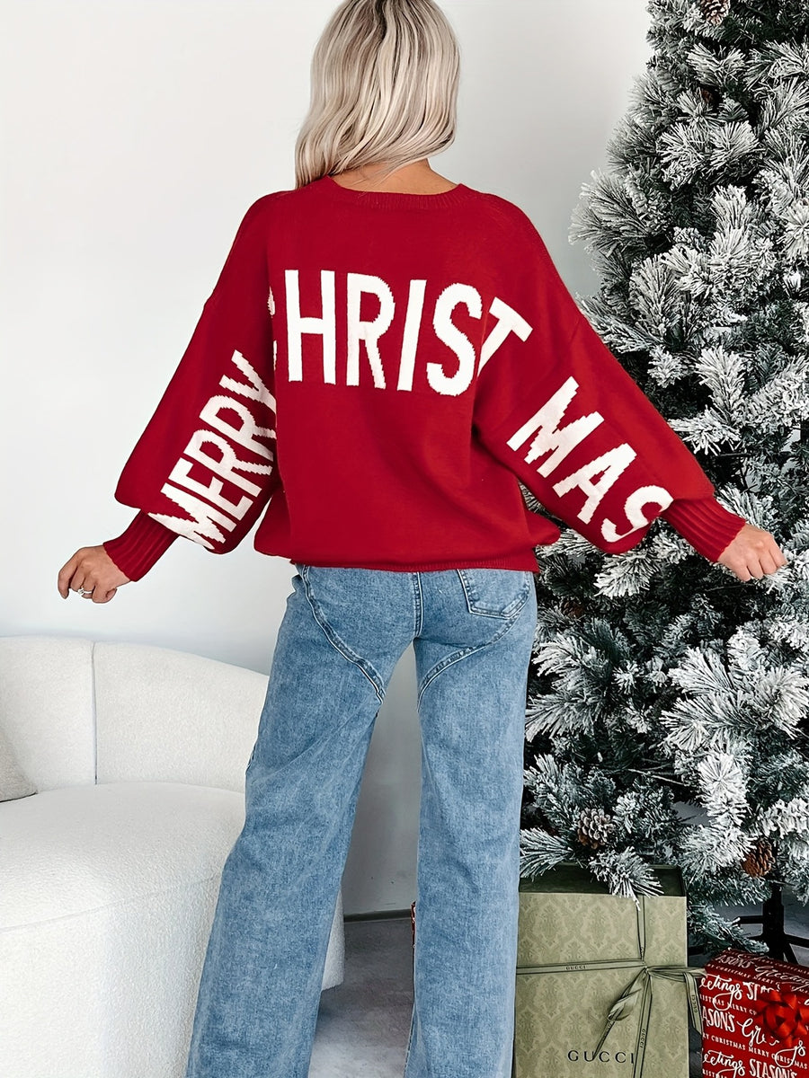 Sweater Noelle - De Nonchalante Feestdagen-Look: Oversized Kersttrui met Karakter