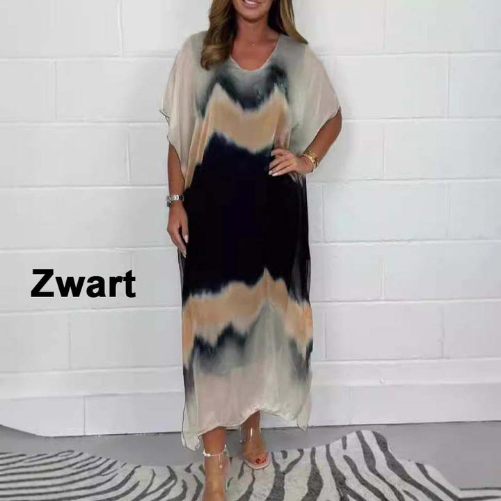Magalie - Chiffon jurk met dip-dye effect voor dames