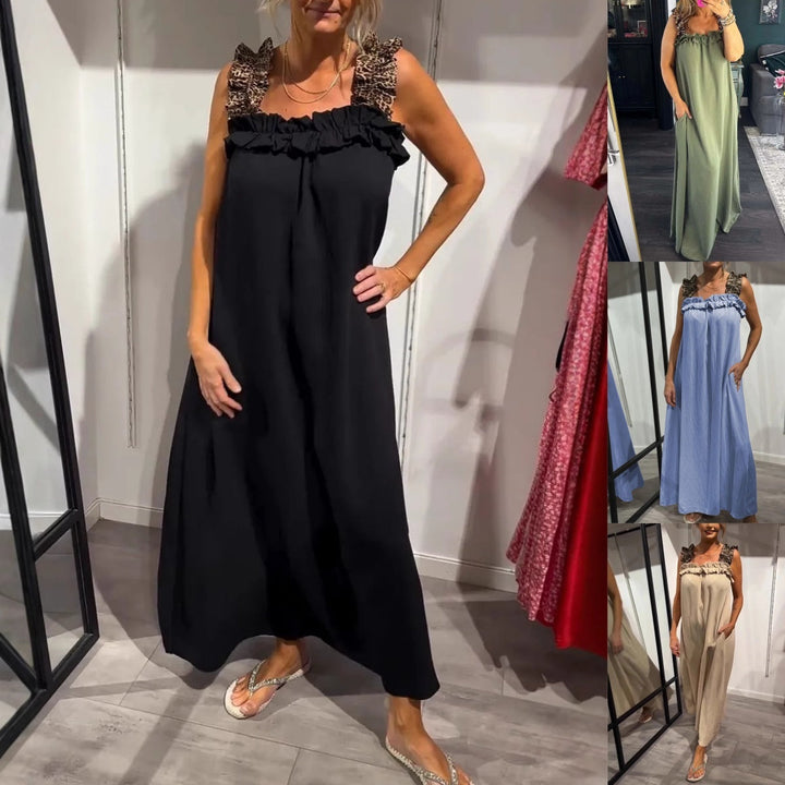 Pascaline - Mouwloze casual jurk met zakken