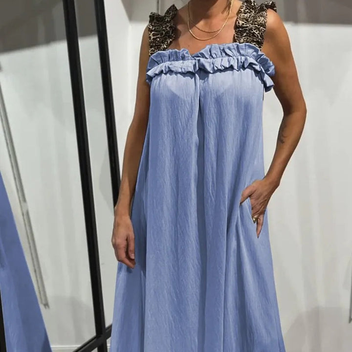 Pascaline - Mouwloze casual jurk met zakken