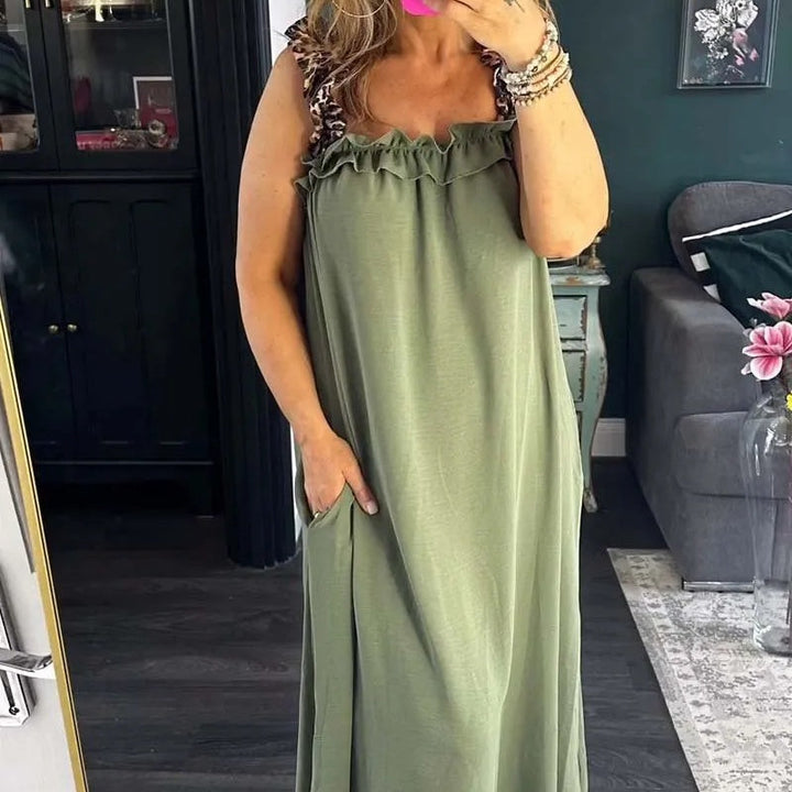 Pascaline - Mouwloze casual jurk met zakken