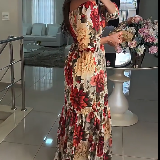 Paulina - Chique bloemenjurk