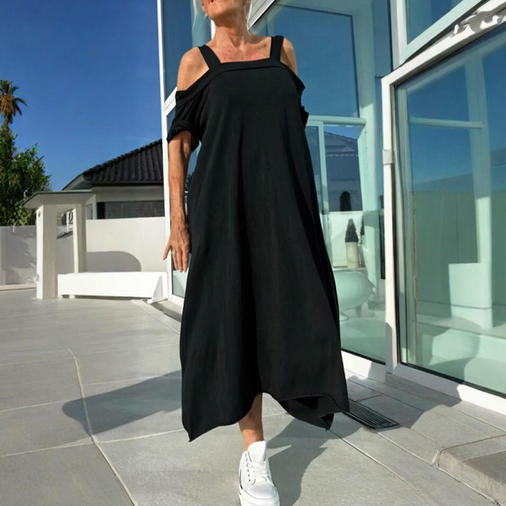 Phaedra - Elegante en Comfortabele Vrouwen Off Shoulder Maxi Dress