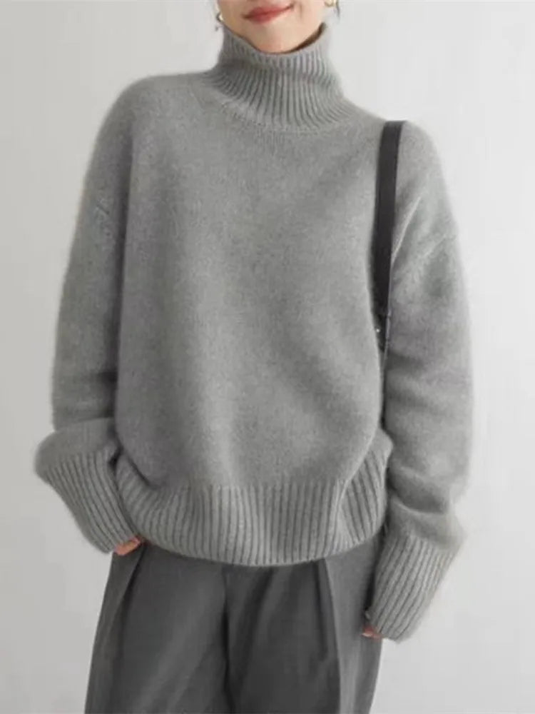 Sweater Jade - Oversized coltrui voor stijlvolle koude dagen