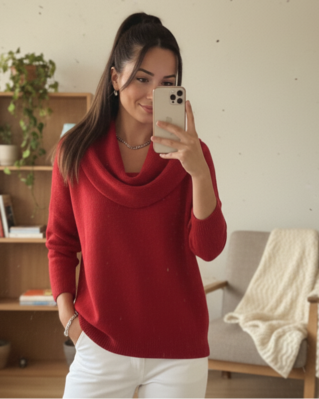 Sweater Joy - Van casual everyday tot een vrouwelijke offshoulder look