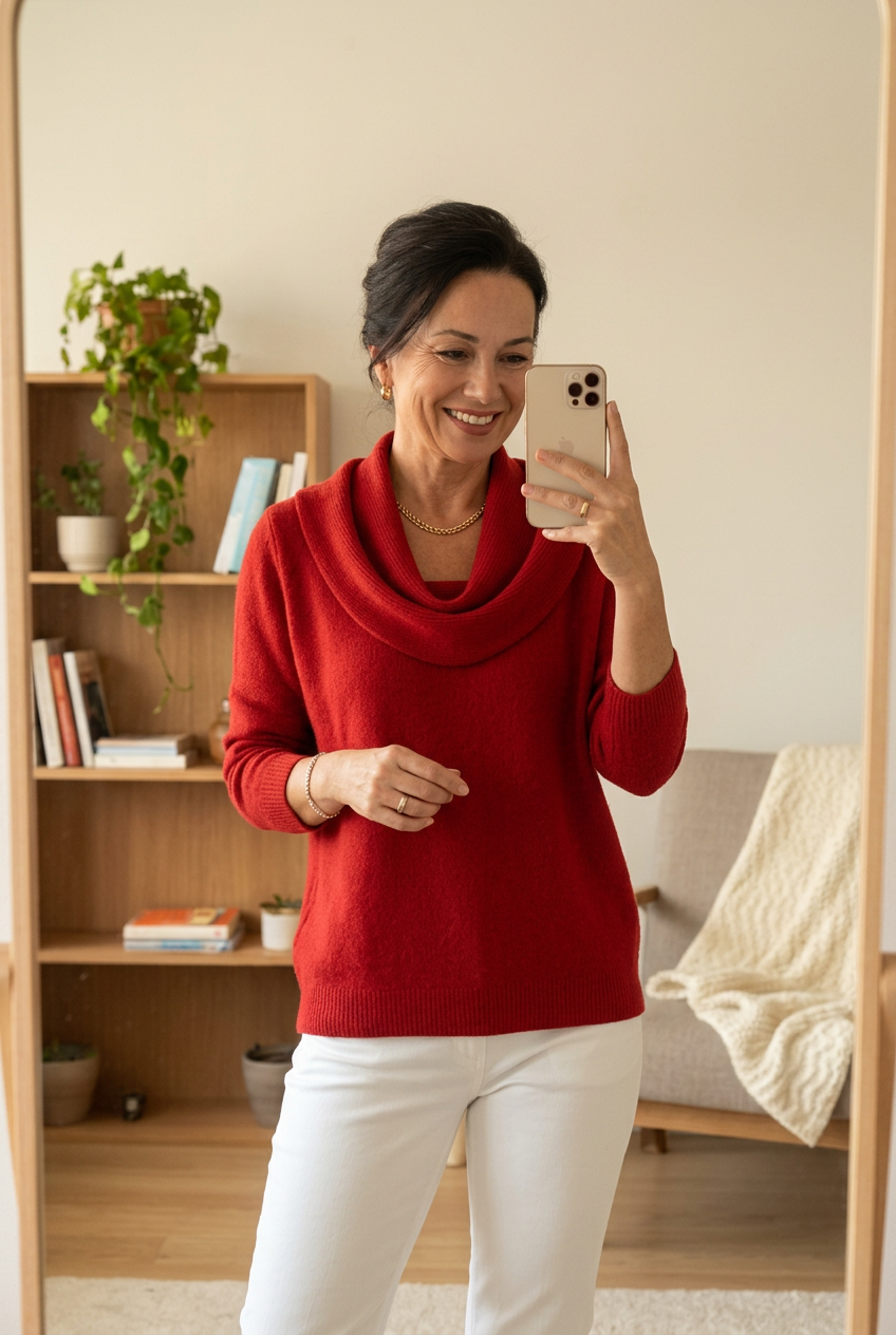 Sweater Joy - Van casual everyday tot een vrouwelijke offshoulder look