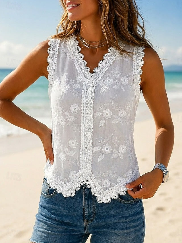 Blouse Angelique - Romantisch borduurdesign voor tijdloze elegantie