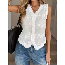 Blouse Angelique - Romantisch borduurdesign voor tijdloze elegantie