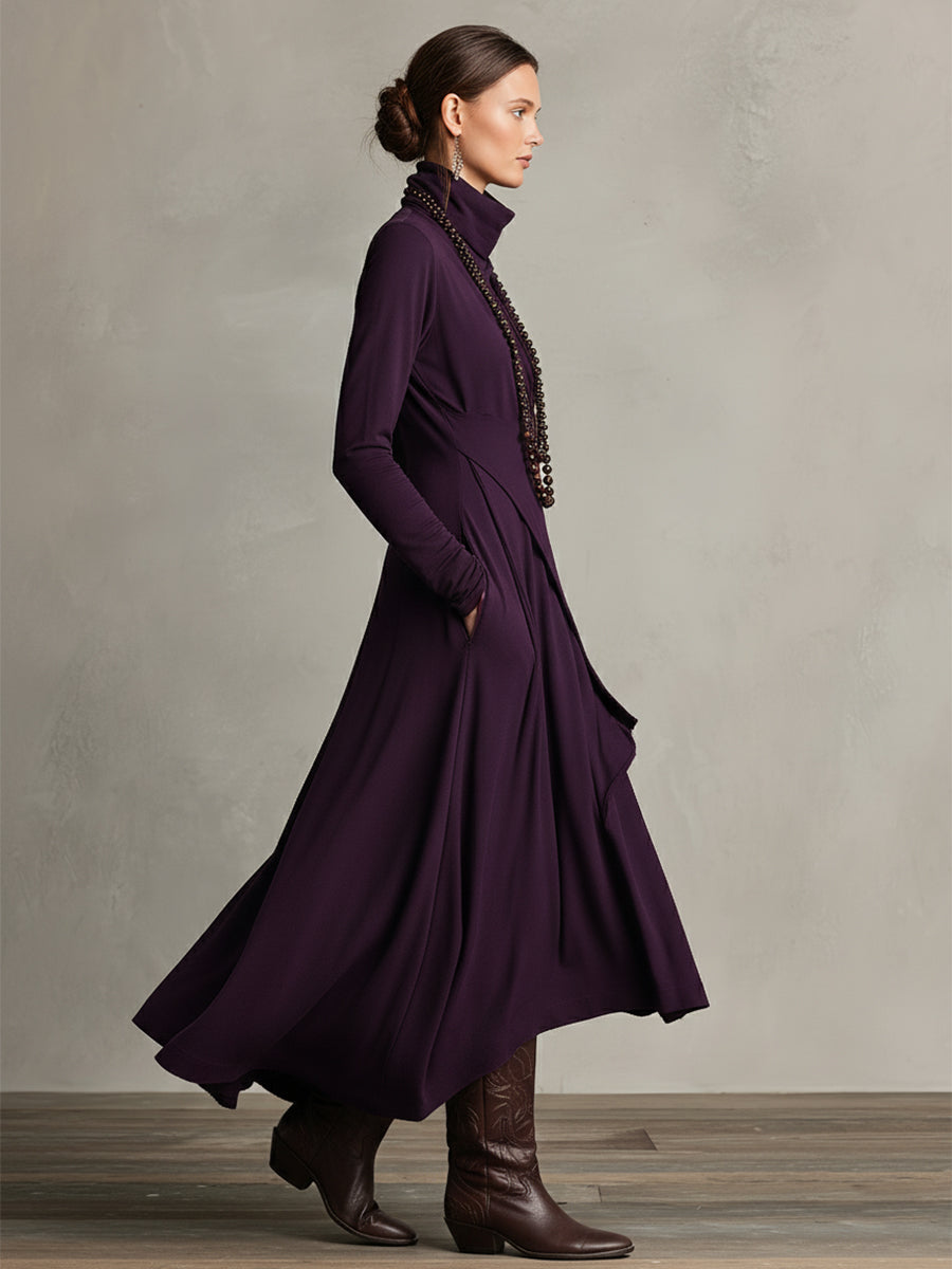 Natalie | Elegante gedrapeerde jurk